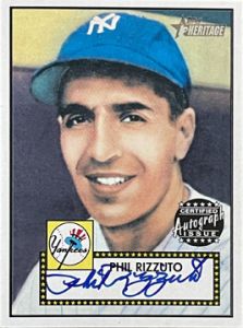 Rizzuto Signed Topps Card