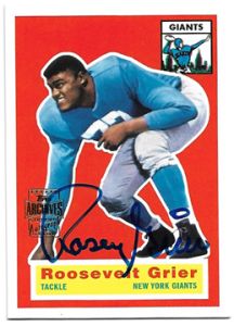 01 Topps Grier Signed Card