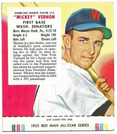 55 Vernon Red Man Card